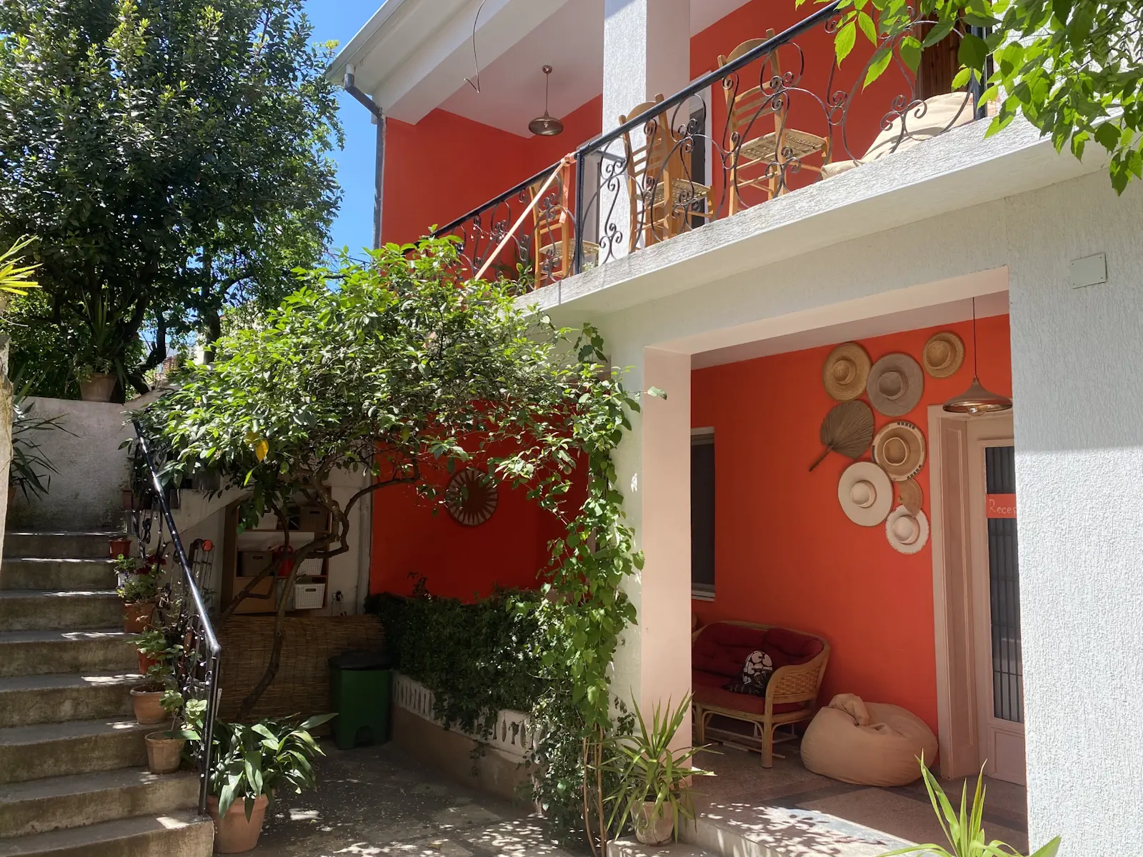Chill Zone hostel exterior in Tirana